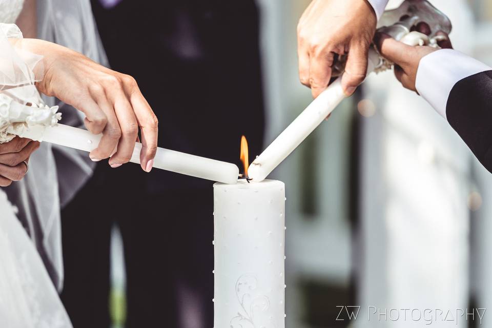 Lighting the candle