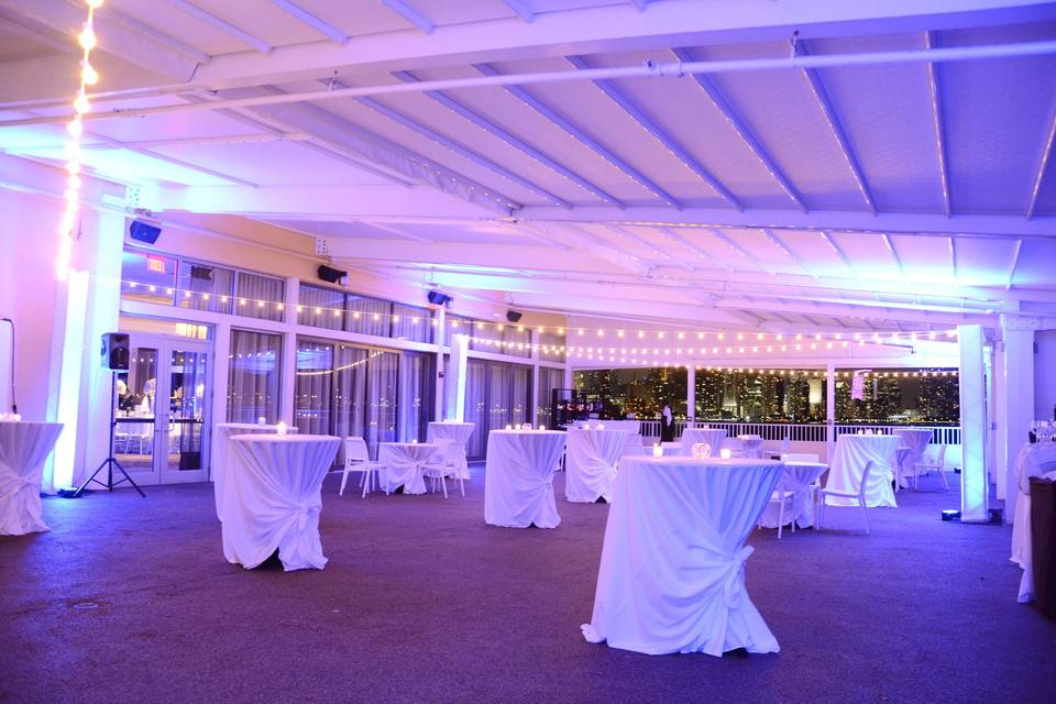 Wedding reception and dance floor