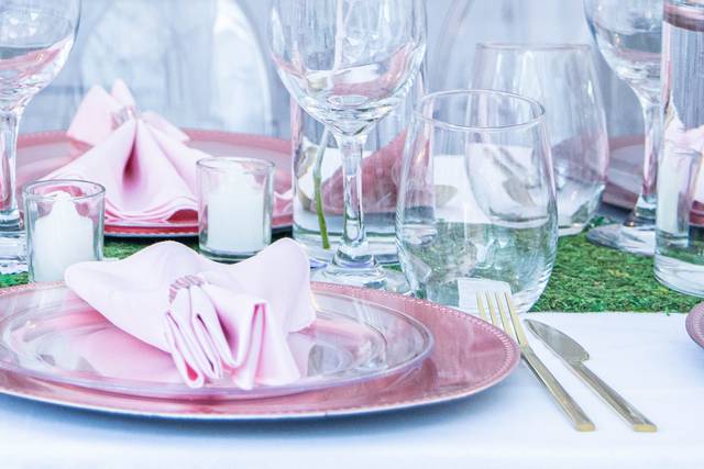 Pink Table setting