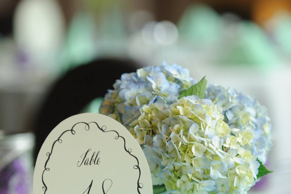 Classic hydrangea centerpiece