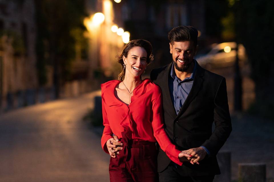 Paris Night engagement photos