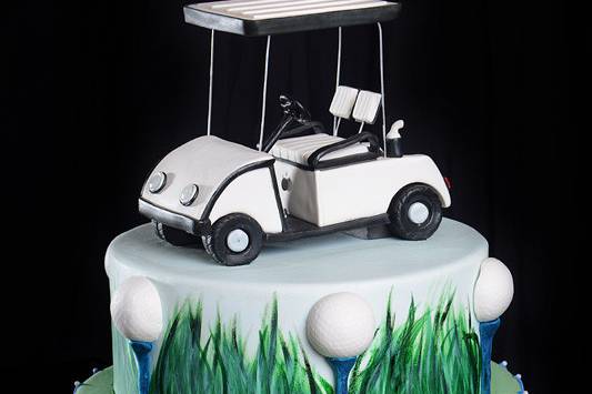 Sugar Golf wedding cake
