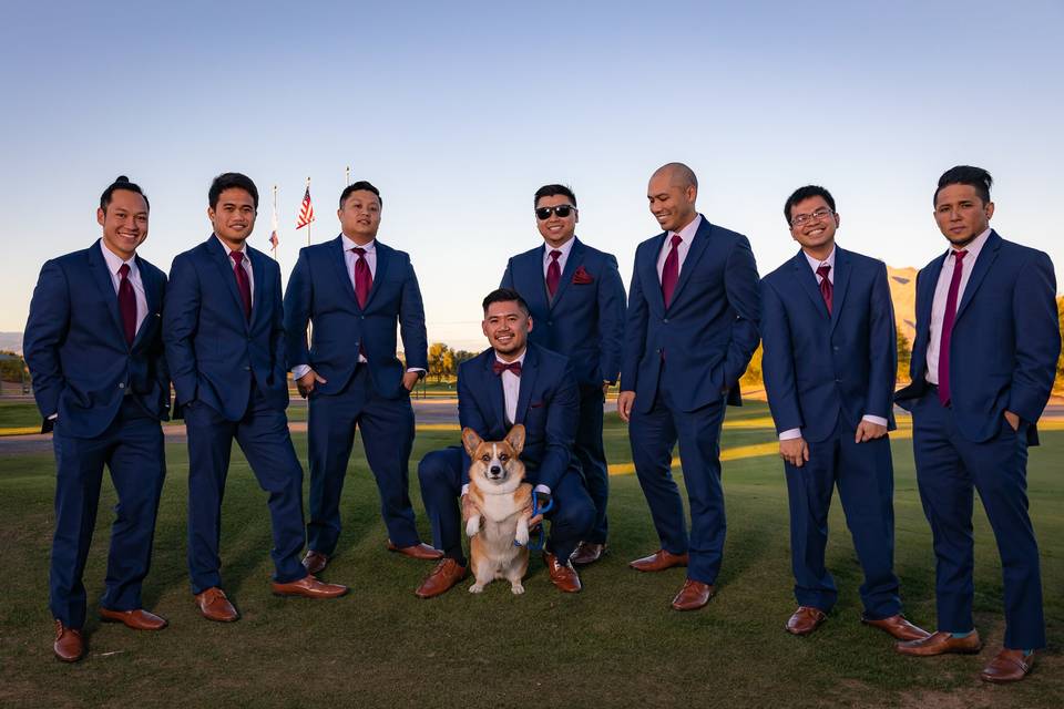 Groomsmen at Wedgewood