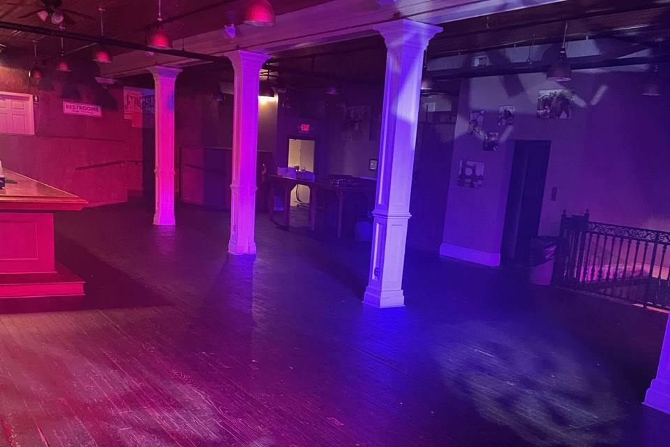 Lights on the dance floor