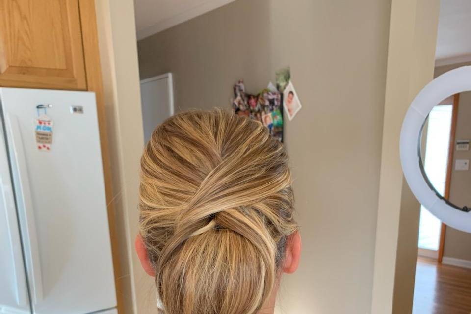 Wedding Guest Cross Low Bun