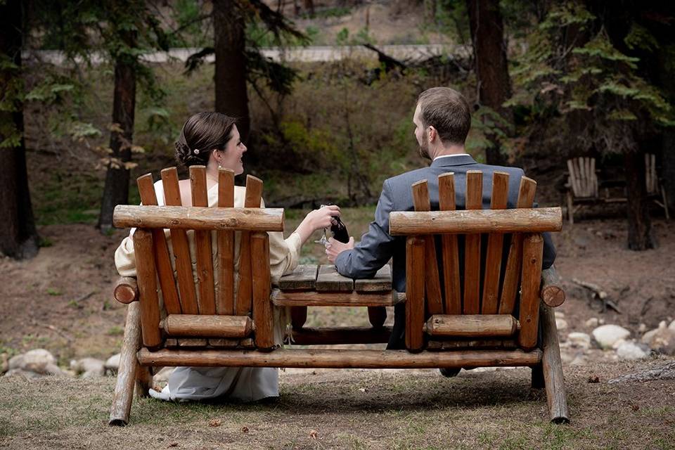 Weddings on Fall River at Estes Park Condos