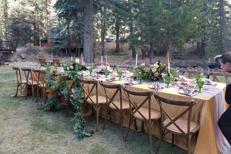 Intimate open air reception