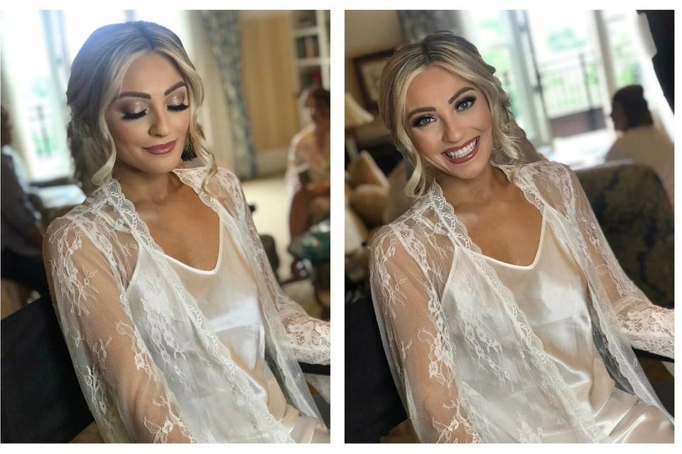 Glamorous wedding look