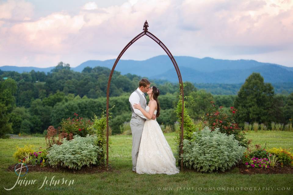 Couple with Mountains.