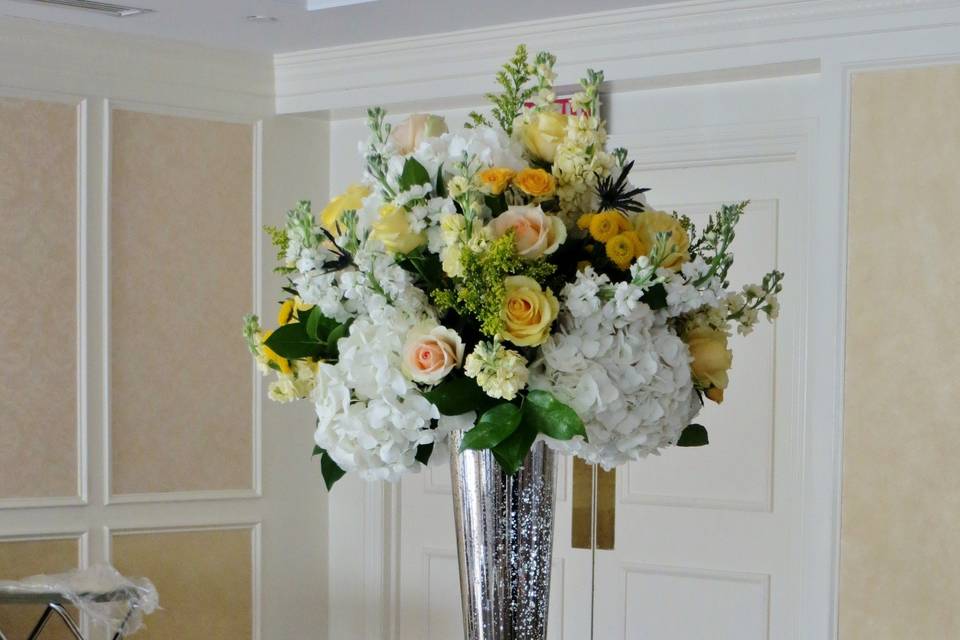 Tall floral centerpieces