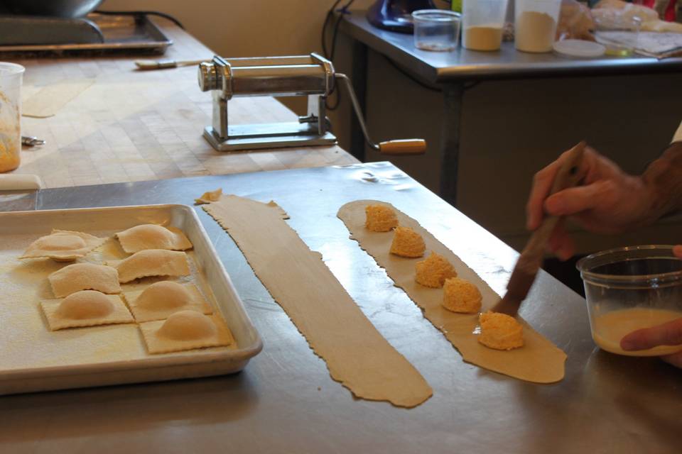 Butternut squash raviolis