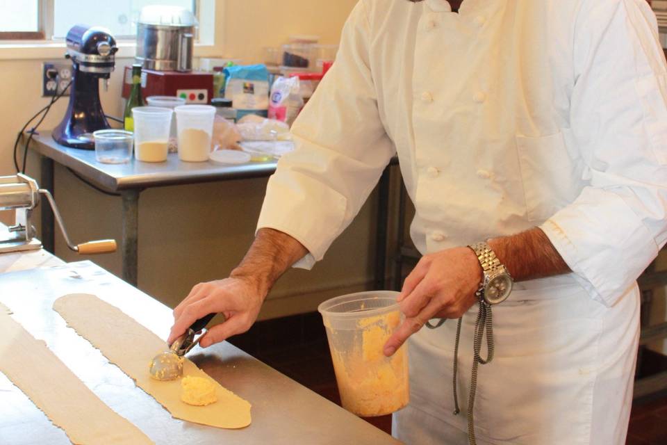 Butternut squash raviolis