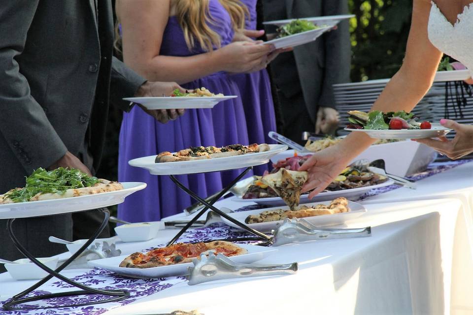 Wedding pizza buffet
