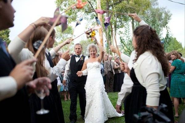 Wedding ceremony setup