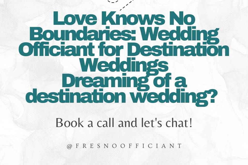 Destination Wedding?