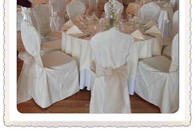 Chair covers and table deals linens rentals