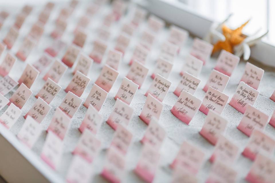 Place cards Calligraphy