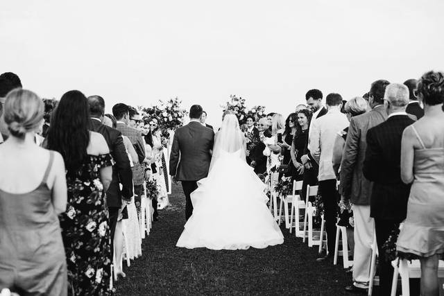 Escorting the bride