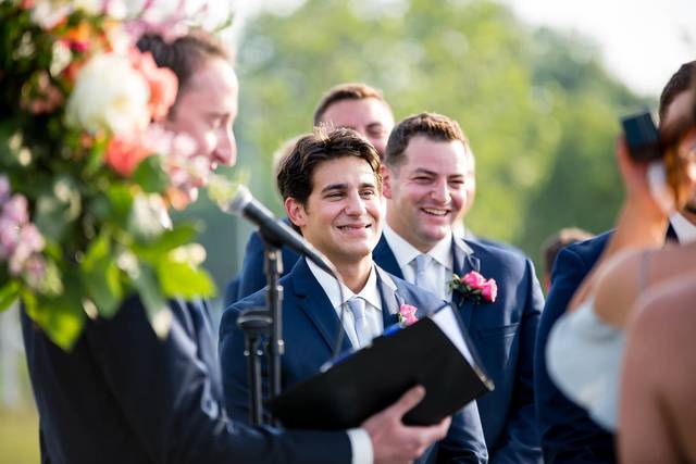 Leading the ceremony