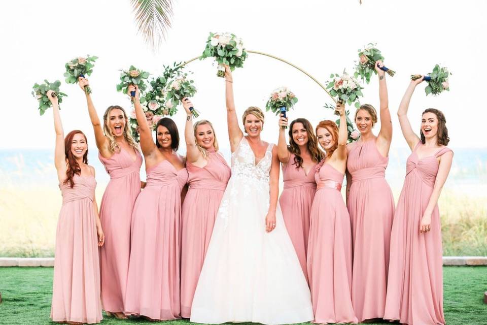 Bridesmaids on the Green