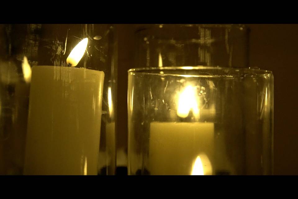 Flickering candles