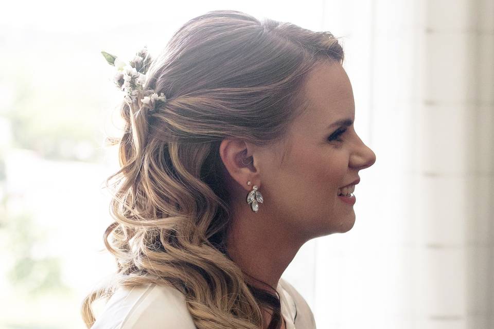 Bridal Half Up Hair
