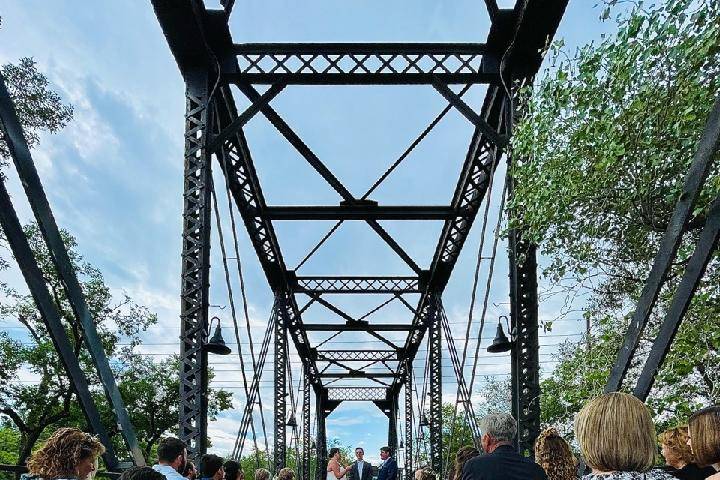 Train Truss Bridge Ceremony