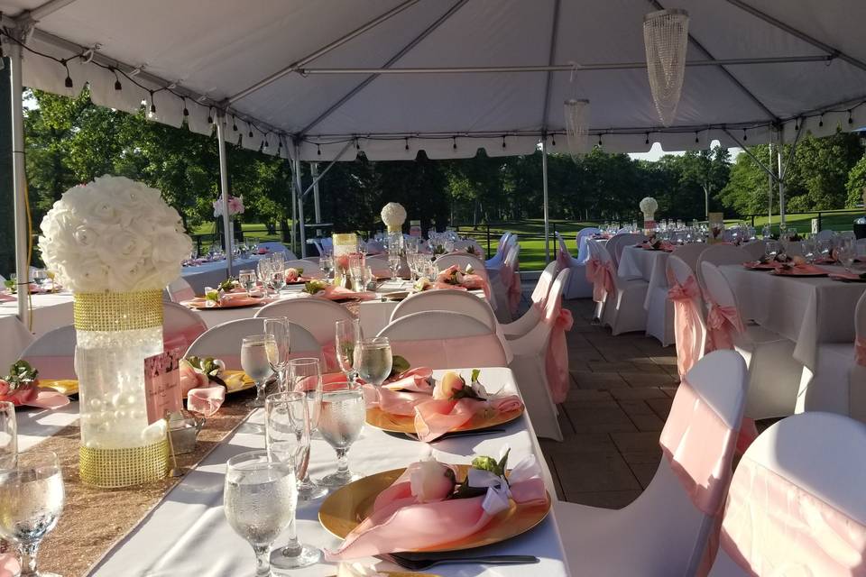 Pink tables