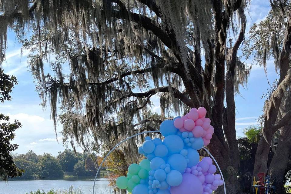 Colorful balloon decor