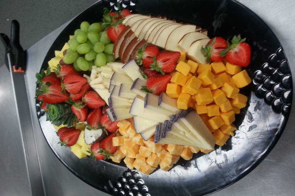 Fruits and cheese