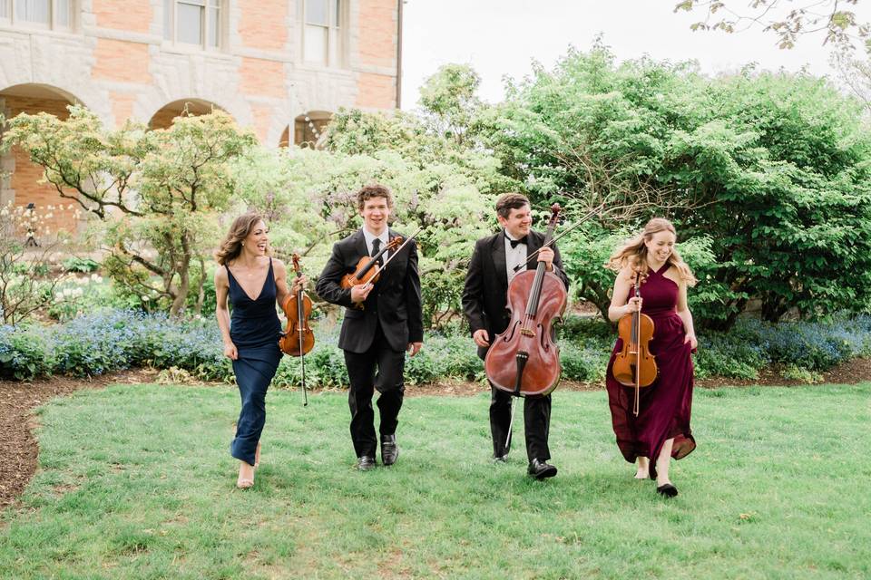 String Quartet at outdoor ceremony