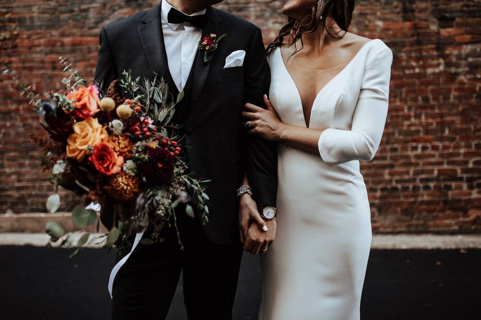 Downtown urban wedding