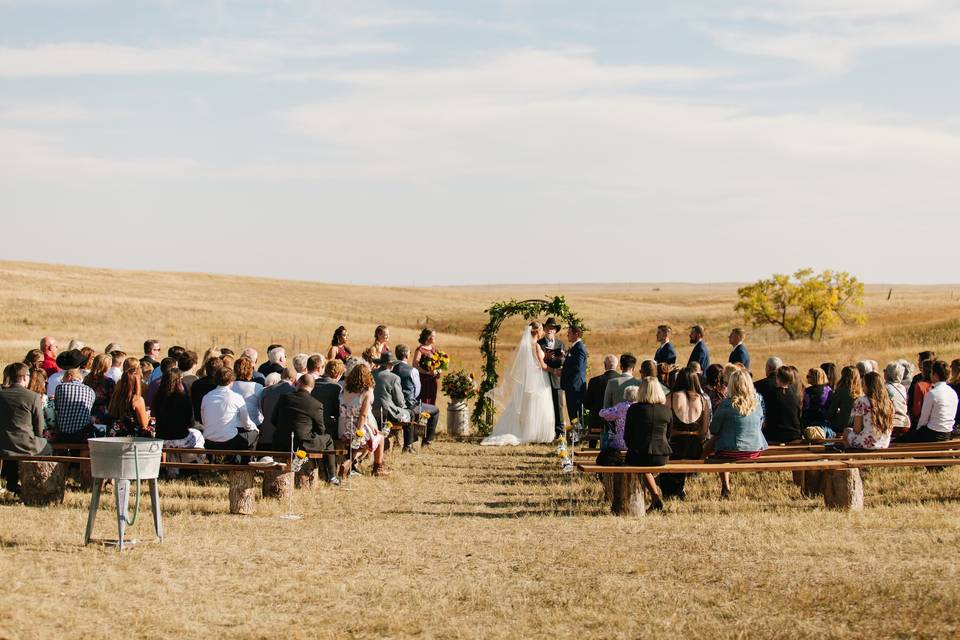 A country wedding