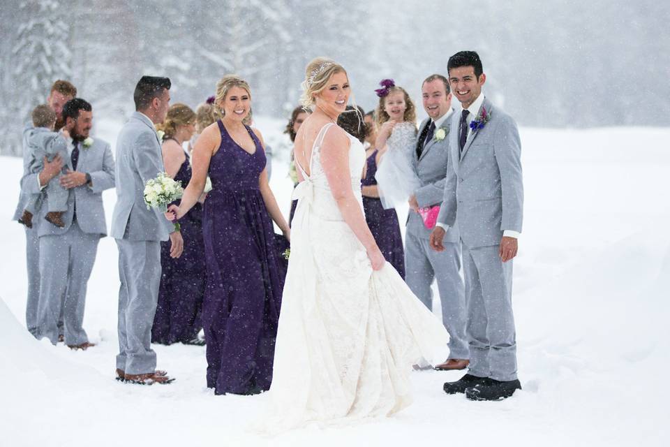 Winter wedding at The Chateau in Incline Village