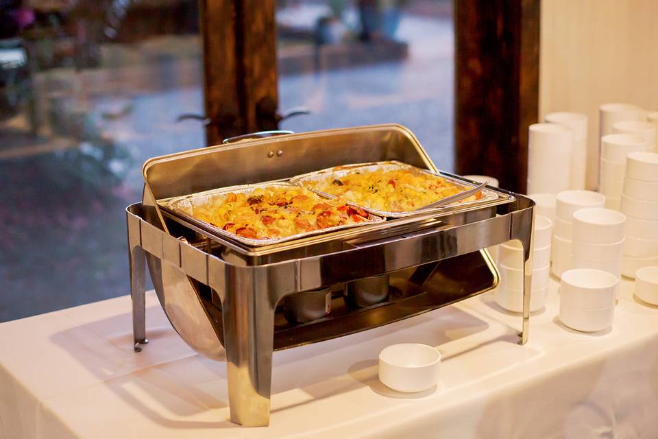 Mac and cheese station