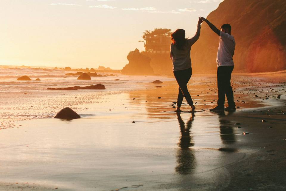 Romance on the beach