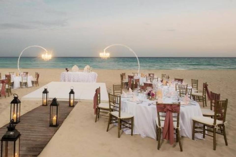 Beach reception