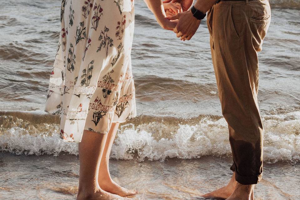 Toes in the sand