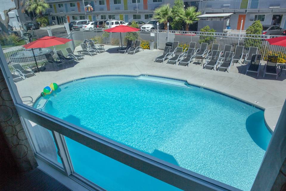 View from Honeymoon Pool Suite