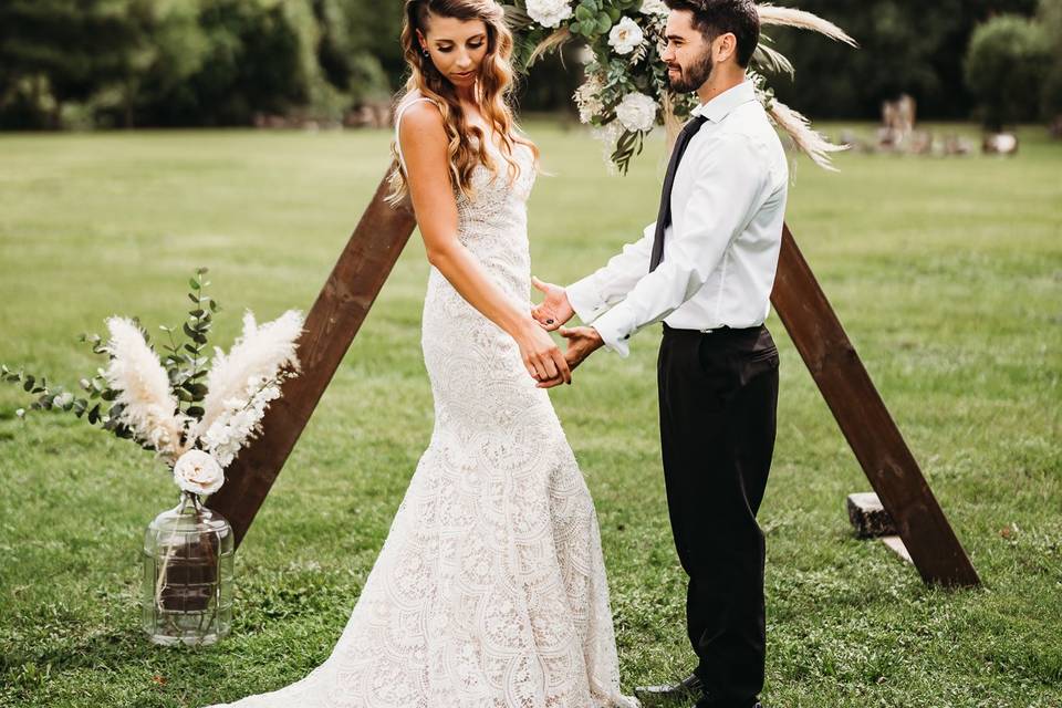 Bride and groom ceremony