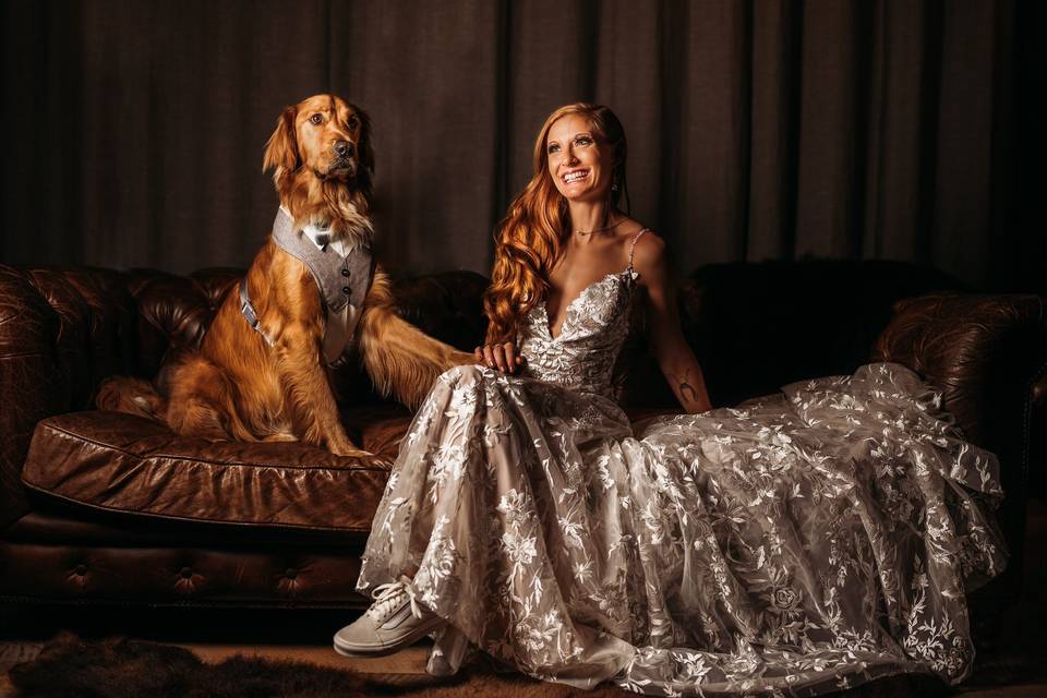 Bride and her Doggy