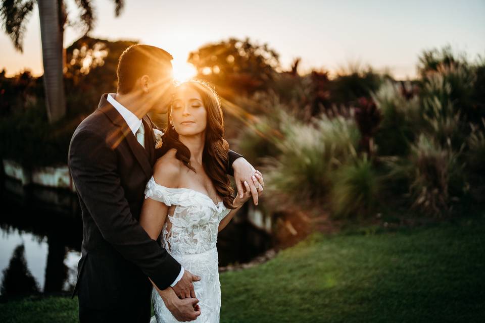 Groom and bride