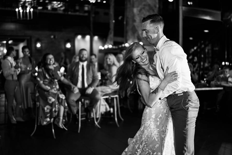 Bride and Groom first dance