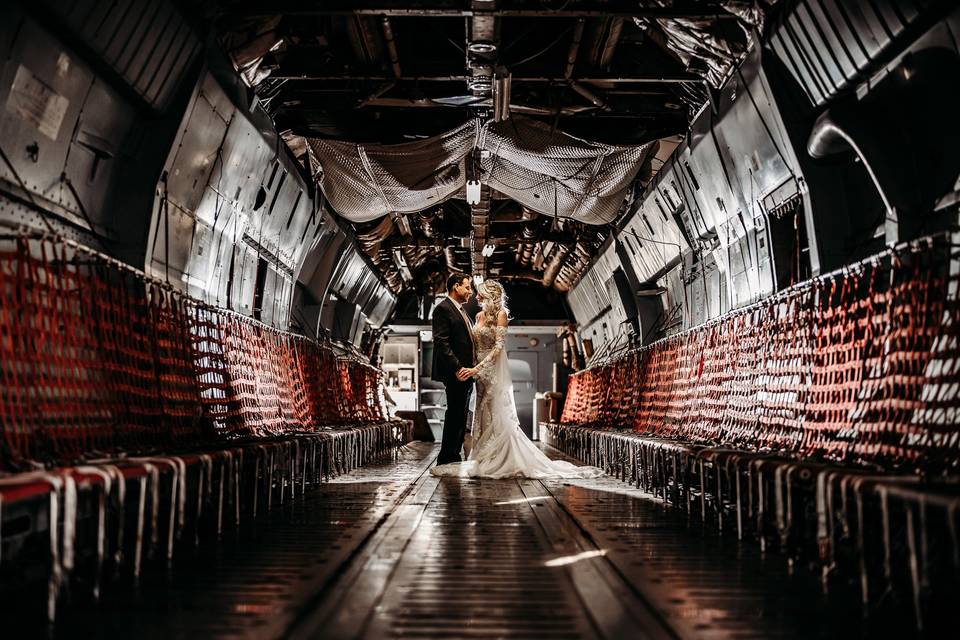 Ceremony on a plane