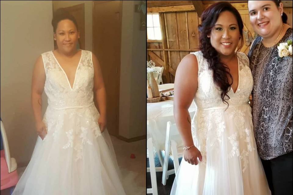 Bridal before and after