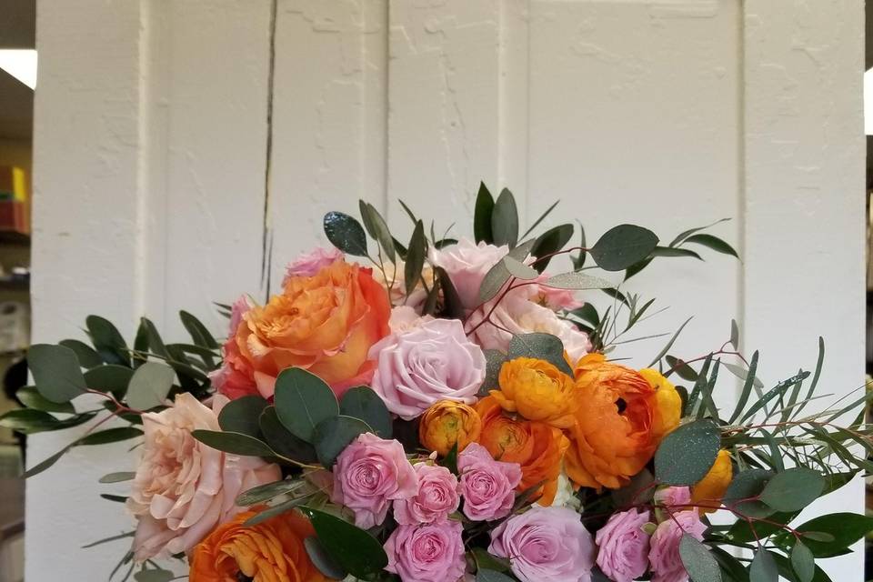 Orange & Blush Bouquet