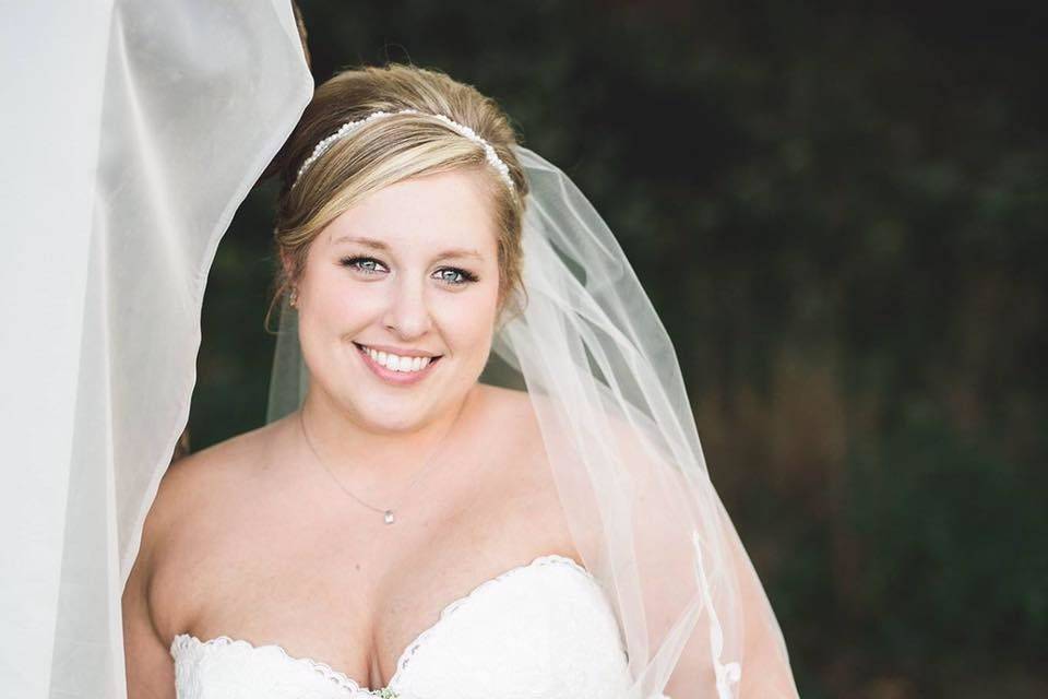 Smiling bride
