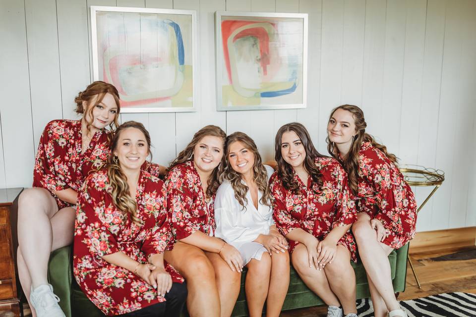 Bride and her Girls
