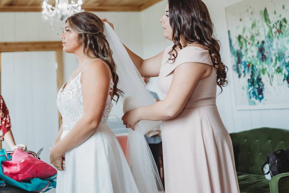 Bride and her Girls