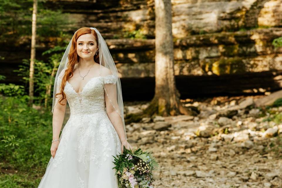 Bride at Cave